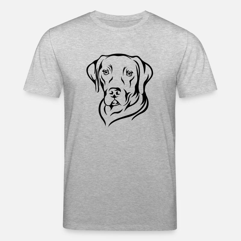 Labrador 2 - Stanley/Stella Unisex Bio-T-Shirt CREATOR  - Grau meliert