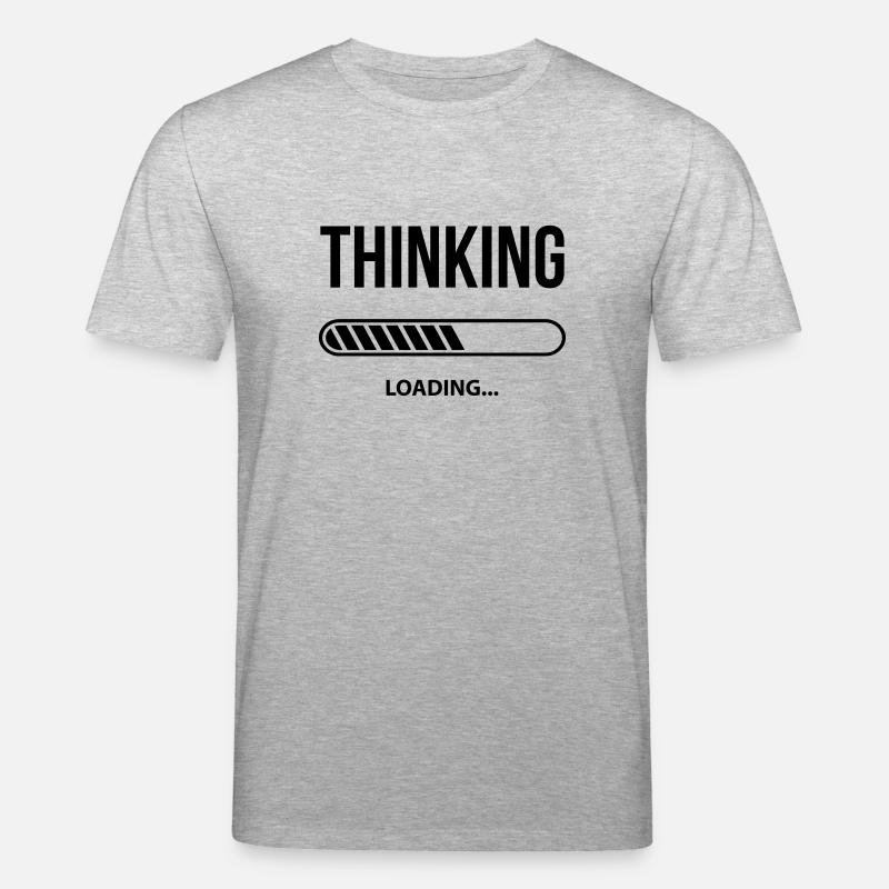Thinking Loading - Stanley/Stella CREATOR Unisex Organic T-Shirt - heather grey