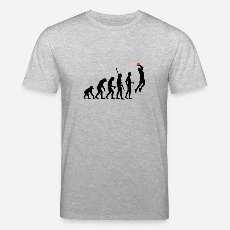 evolution_basketball_b_2c - Stanley/Stella Unisex Bio-T-Shirt CREATOR  - Grau meliert