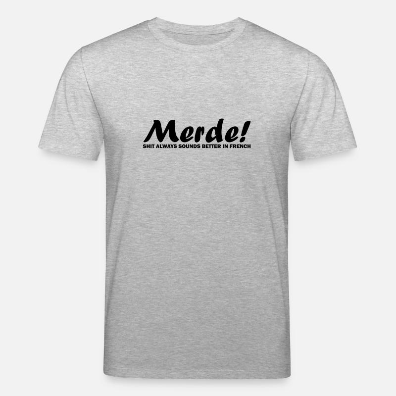 Merde! - Stanley/Stella CREATOR Unisex Organic T-Shirt - heather grey