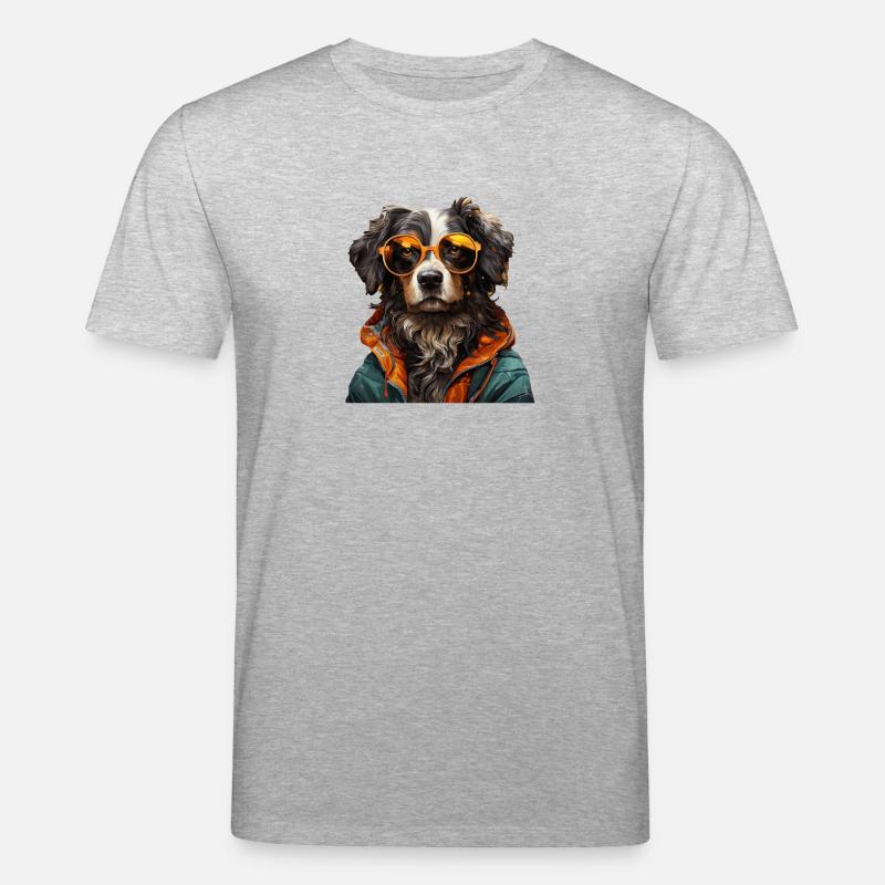 Hund - Stanley/Stella Unisex Bio-T-Shirt CREATOR  - Grau meliert
