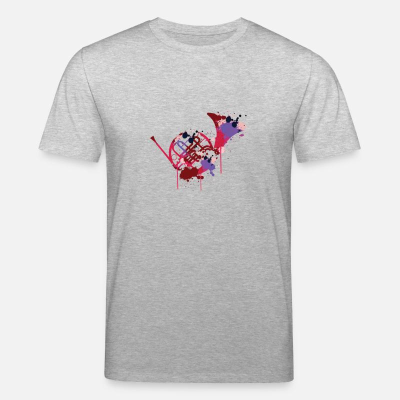 French Horn - Stanley/Stella Unisex Bio-T-Shirt CREATOR - Grau meliert