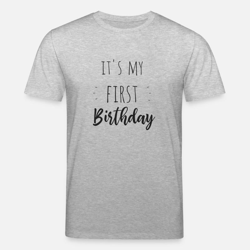 Il est mon premier anniversaire - T-shirt bio CREATOR Stanley/Stella Unisexe - gris chiné