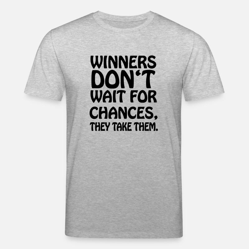 winners_dont_wait1 - Stanley/Stella Unisex Bio-T-Shirt CREATOR  - Grau meliert