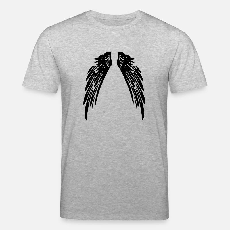 wings_1c_ge - Stanley/Stella Unisex Bio-T-Shirt CREATOR  - Grau meliert