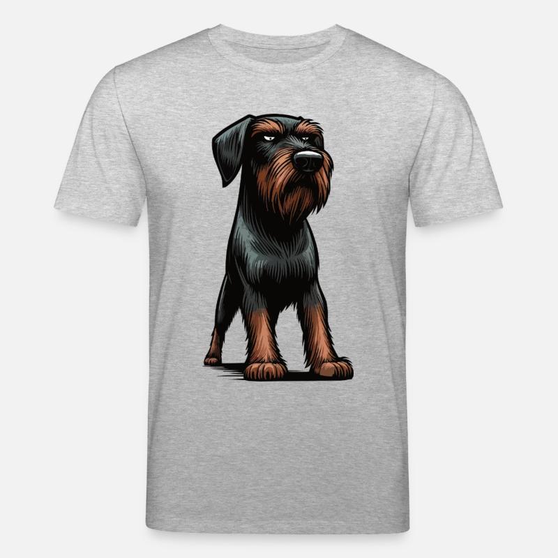 German Wirehaired German Wirehaired Owner - Stanley/Stella CREATOR Unisex Organic T-Shirt - heather grey