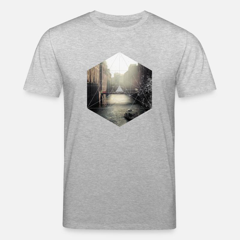Solid Hamburg Romance - Stanley/Stella CREATOR Unisex Organic T-Shirt - heather grey