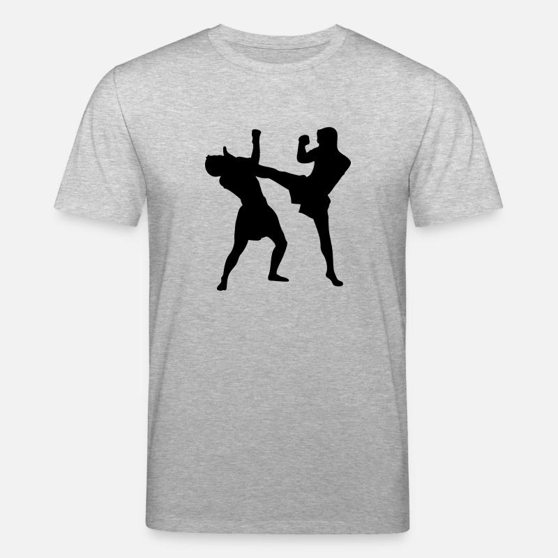 thaiboxing_2 - Stanley/Stella Unisex Bio-T-Shirt CREATOR  - Grau meliert