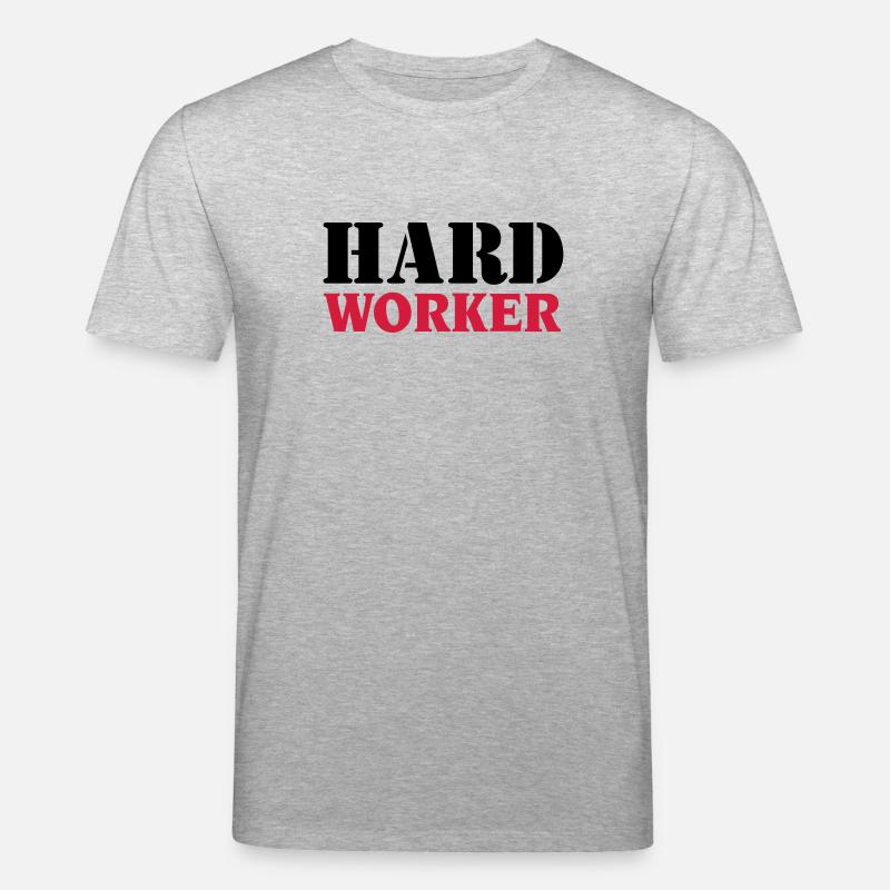Hard worker - Stanley/Stella Unisex Bio-T-Shirt CREATOR  - Grau meliert