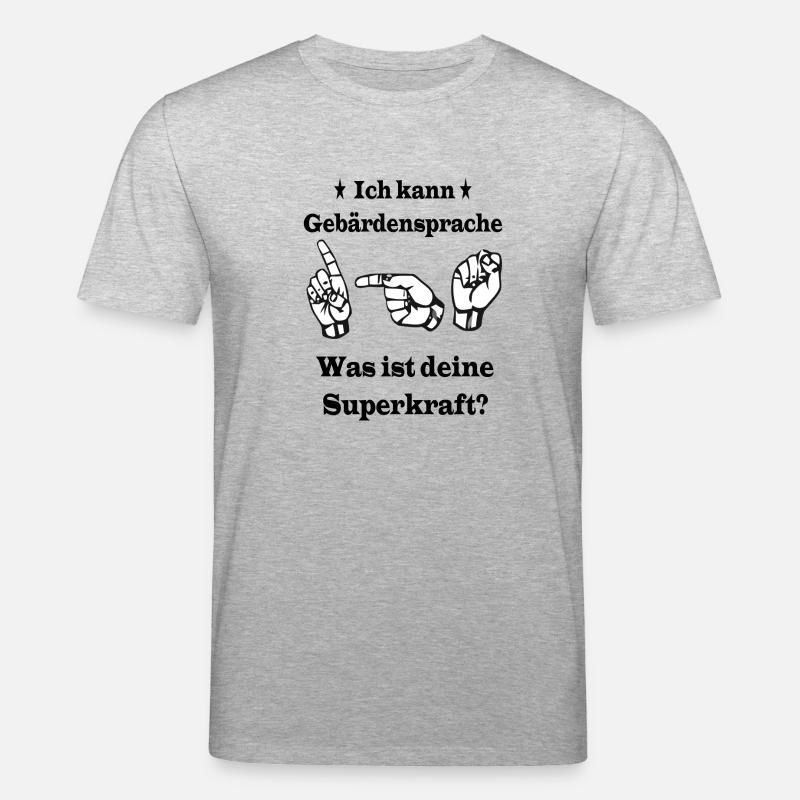 Gebärdensprache - Stanley/Stella Unisex Bio-T-Shirt CREATOR  - Grau meliert
