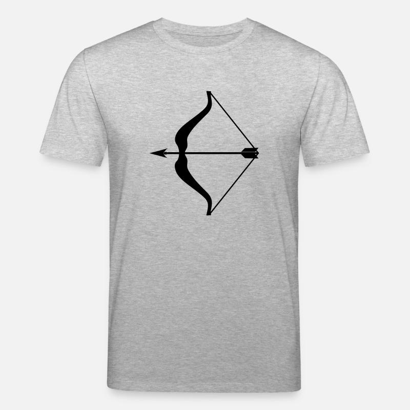 Pfeil und Bogen - Stanley/Stella Unisex Bio-T-Shirt CREATOR  - Grau meliert