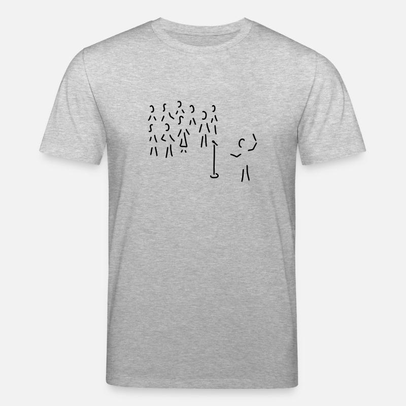 chor-gesang mit dirigent - Stanley/Stella Unisex Bio-T-Shirt CREATOR  - Grau meliert