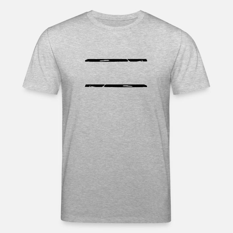 2 Graffiti Pinselstrich Linien - Stanley/Stella Unisex Bio-T-Shirt CREATOR  - Grau meliert