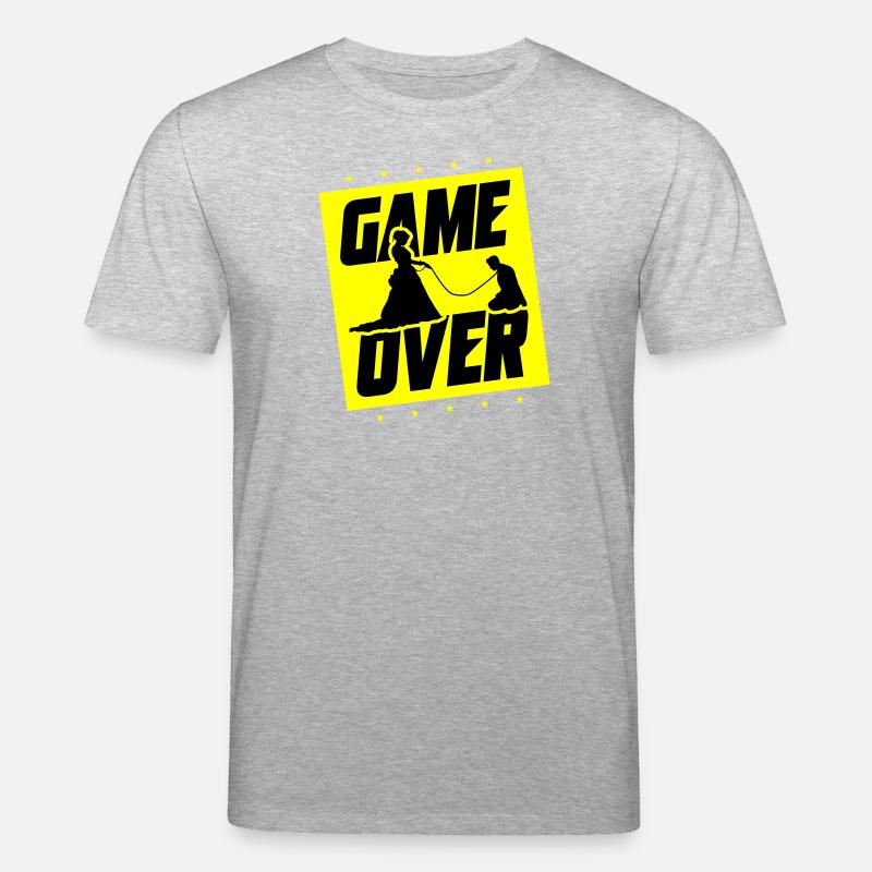 Hochzeit Game Over Junggesellenabschied - Stanley/Stella Unisex Bio-T-Shirt CREATOR  - Grau meliert