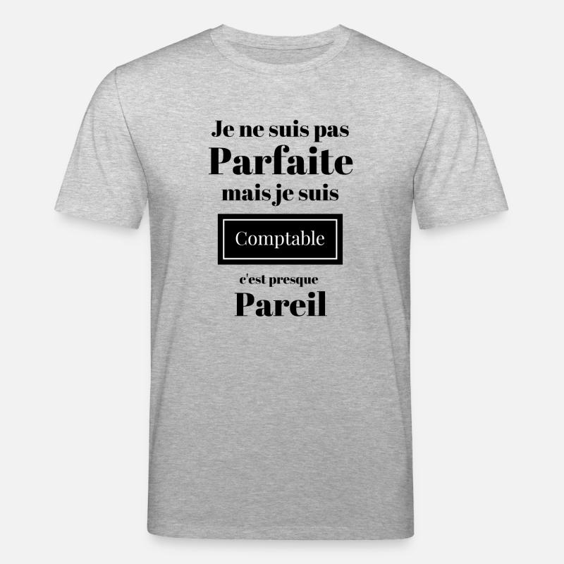 Femme comptable presque parfaite - T-shirt bio CREATOR Stanley/Stella Unisexe - gris chiné