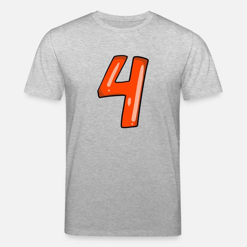 4 rot - Stanley/Stella Unisex Bio-T-Shirt CREATOR  - Grau meliert