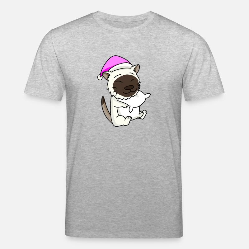 Chat race de chat Birmanie - T-shirt bio CREATOR Stanley/Stella Unisexe - gris chiné