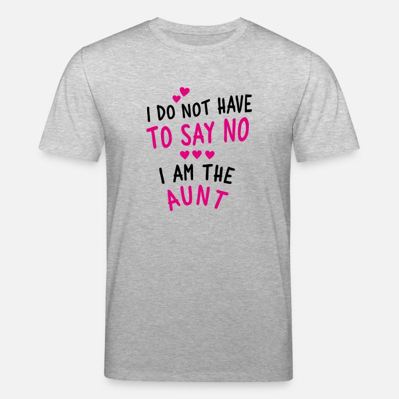 I am the Aunt - Stanley/Stella Unisex Bio-T-Shirt CREATOR  - Grau meliert