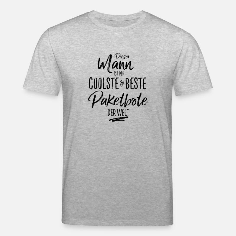 paketbote der Beste (s) - Stanley/Stella Unisex Bio-T-Shirt CREATOR  - Grau meliert
