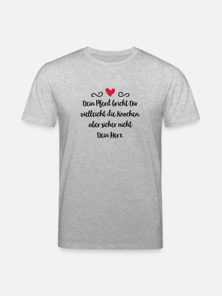 Pferd - Stanley/Stella Unisex Bio-T-Shirt CREATOR - Grau meliert