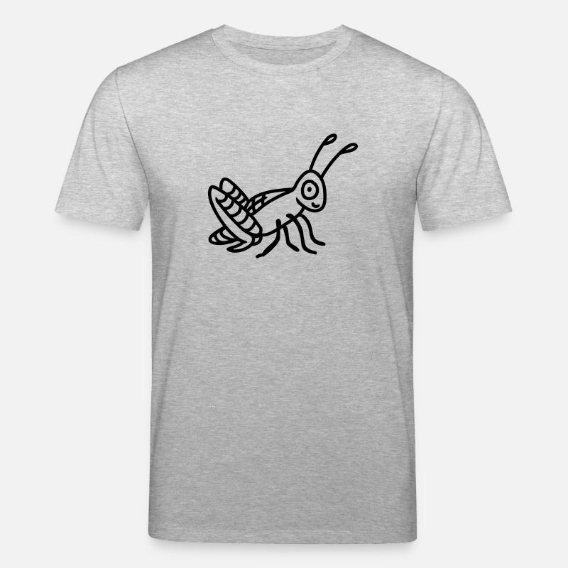 Grasshopper - ligne - T-shirt bio CREATOR Stanley/Stella Unisexe - gris chiné