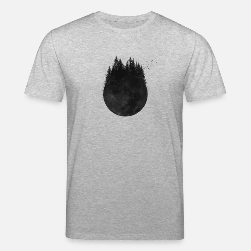 Wald Mond - Stanley/Stella Unisex Bio-T-Shirt CREATOR  - Grau meliert