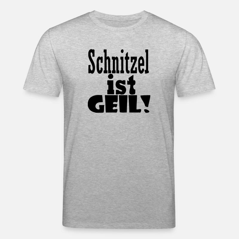 Schnitzel est cool - T-shirt bio CREATOR Stanley/Stella Unisexe - gris chiné