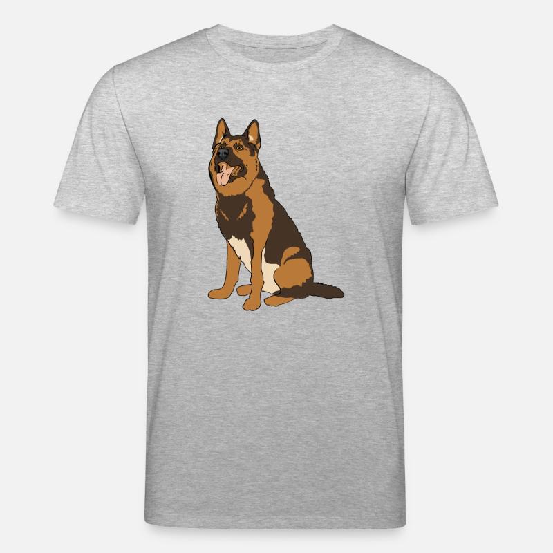 Deutscher Schäferhund - Stanley/Stella Unisex Bio-T-Shirt CREATOR  - Grau meliert