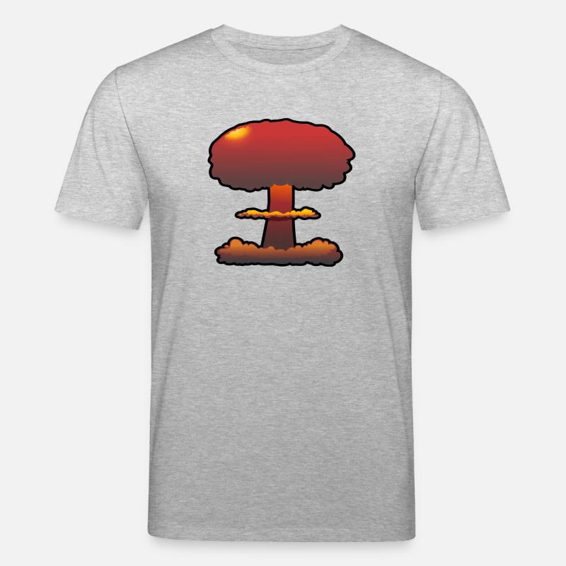 Boom nuage champignon explosion comique - T-shirt bio CREATOR Stanley/Stella Unisexe - gris chiné