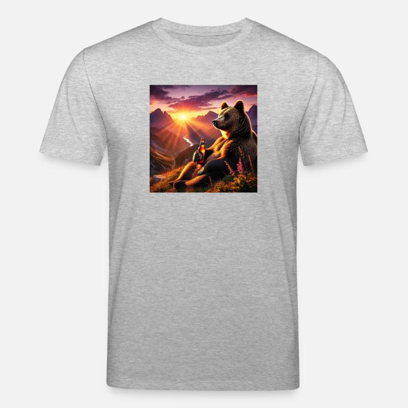Feierabendbier - Stanley/Stella Unisex Bio-T-Shirt CREATOR  - Grau meliert