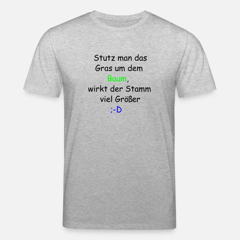 Baum Spruch | Super Geschenk - Stanley/Stella Unisex Bio-T-Shirt CREATOR  - Grau meliert