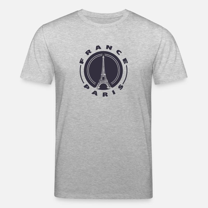Eifelturm Paris - Stanley/Stella Unisex Bio-T-Shirt CREATOR  - Grau meliert