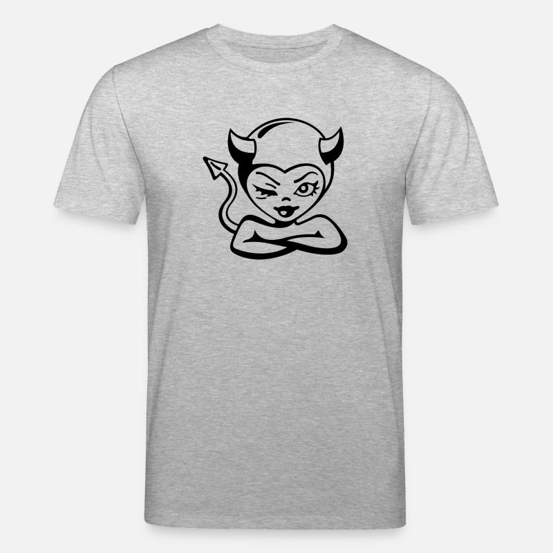 Devil Lady - Stanley/Stella Unisex Bio-T-Shirt CREATOR  - Grau meliert