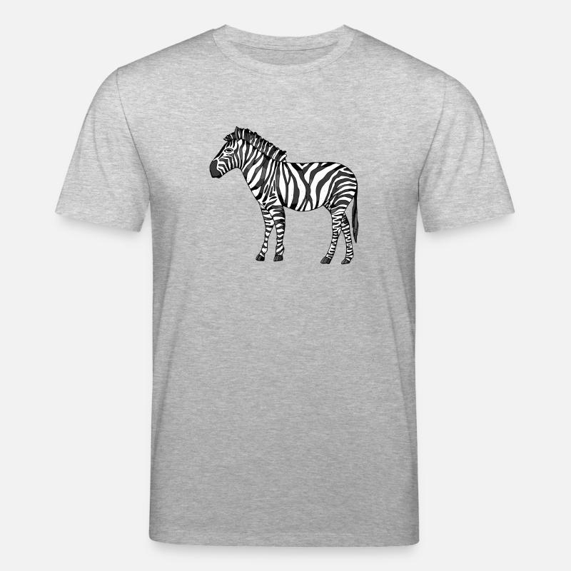 Zebra - Stanley/Stella Unisex Bio-T-Shirt CREATOR  - Grau meliert