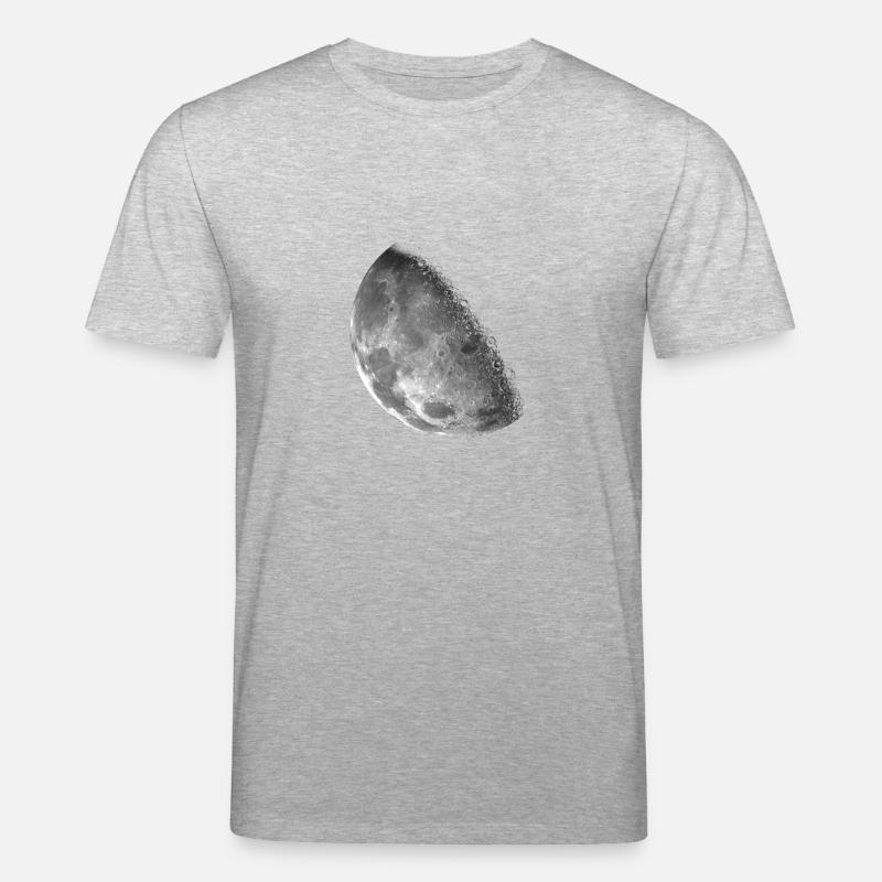 Der Mond - Stanley/Stella Unisex Bio-T-Shirt CREATOR  - Grau meliert