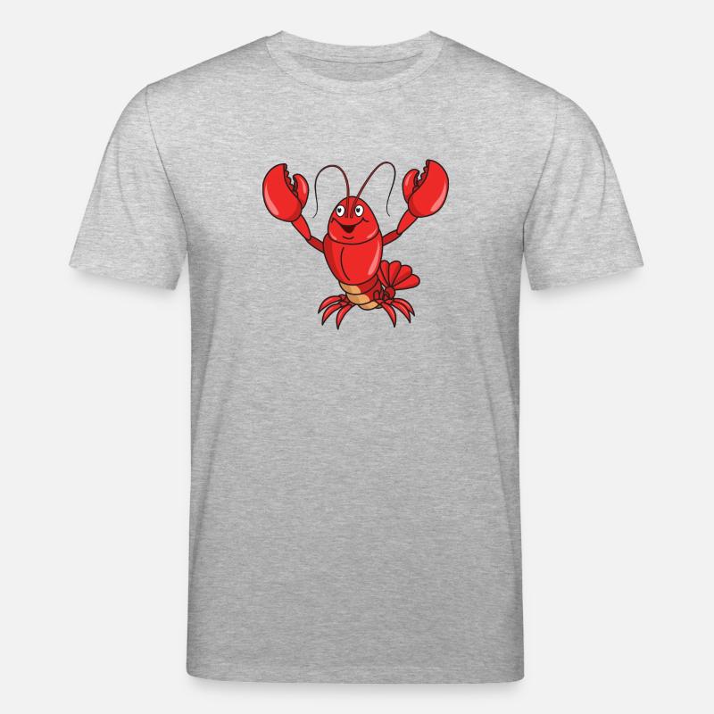 lobster - Stanley/Stella CREATOR Unisex Organic T-Shirt - heather grey