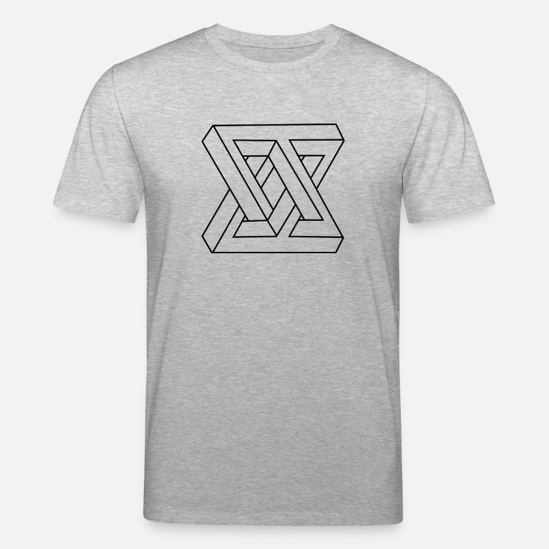 noir impossible de forme - T-shirt bio CREATOR Stanley/Stella Unisexe - gris chiné