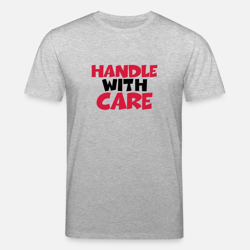 Handle with care - Stanley/Stella Unisex Bio-T-Shirt CREATOR  - Grau meliert