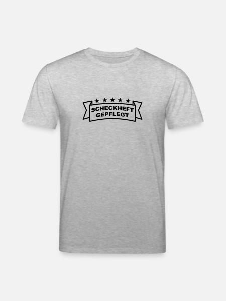 Scheckheftgepflegt Spruchband - Stanley/Stella Unisex Bio-T-Shirt CREATOR - Grau meliert