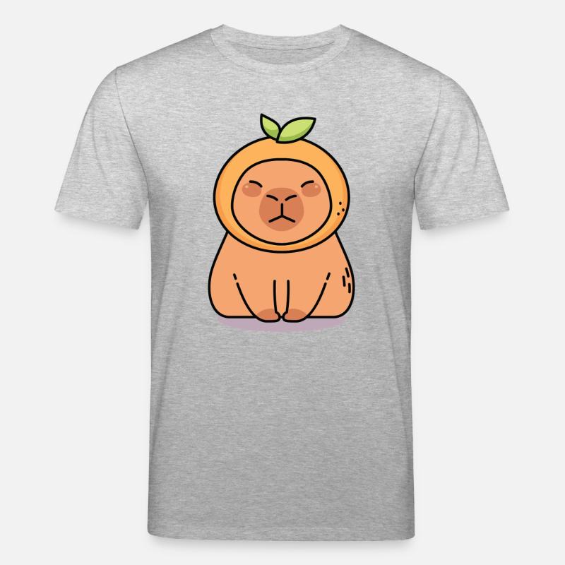 Capybara Kawaii - Stanley/Stella Unisex Bio-T-Shirt CREATOR  - Grau meliert