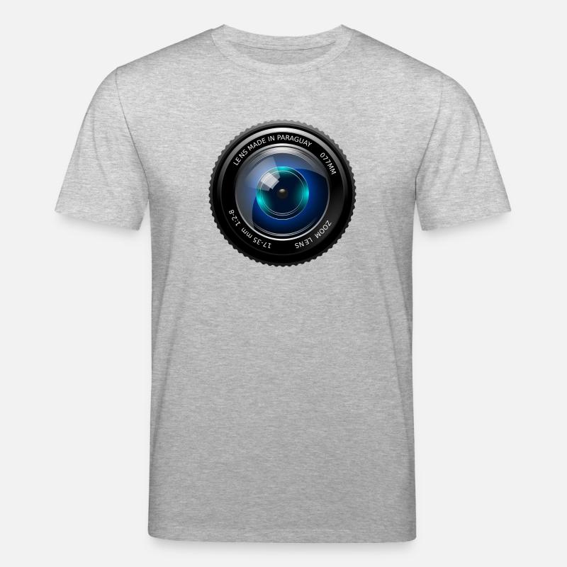 Kamera Linse - Stanley/Stella Unisex Bio-T-Shirt CREATOR  - Grau meliert
