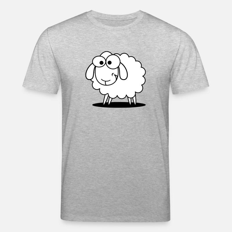 Witziges Schaf - Stanley/Stella Unisex Bio-T-Shirt CREATOR  - Grau meliert