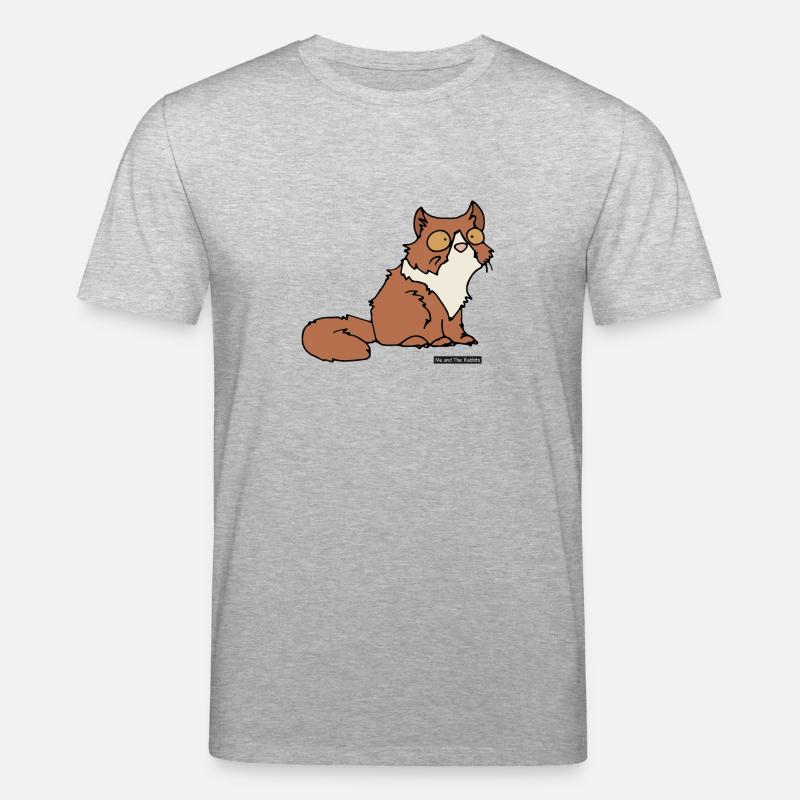 Cat - Persisch - Stanley/Stella Unisex Bio-T-Shirt CREATOR  - Grau meliert