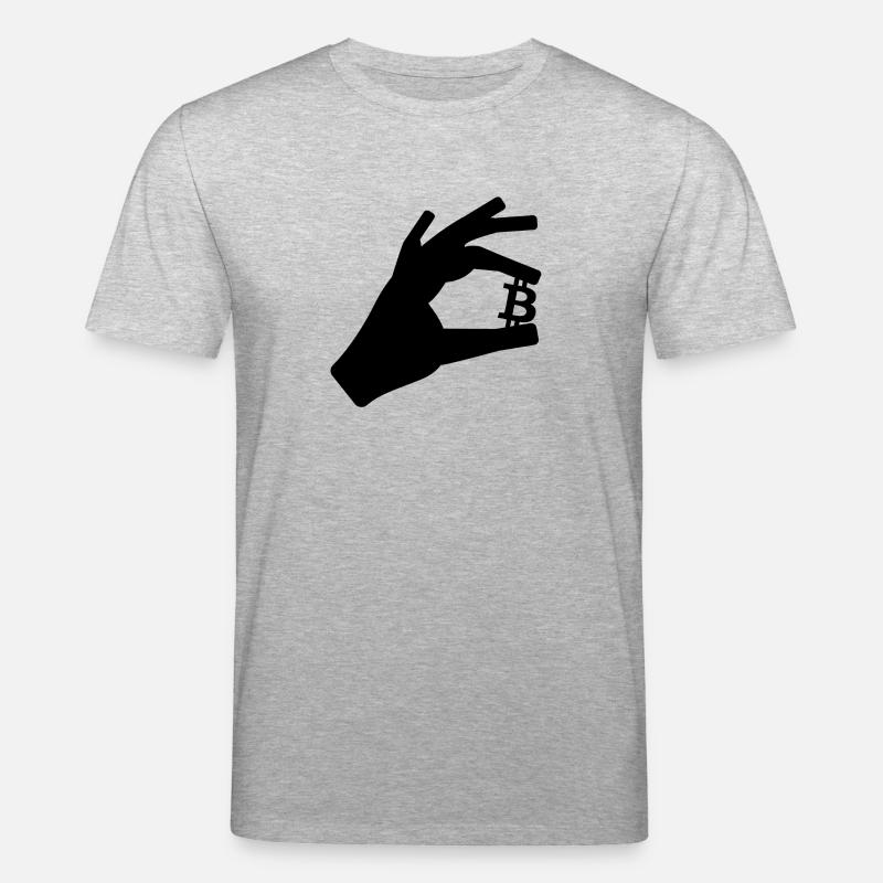 Bitcoin halten - Stanley/Stella Unisex Bio-T-Shirt CREATOR  - Grau meliert