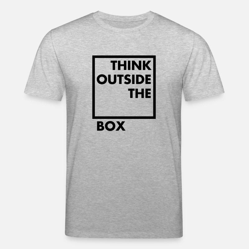 Think outside the box - Stanley/Stella Unisex Bio-T-Shirt CREATOR  - Grau meliert