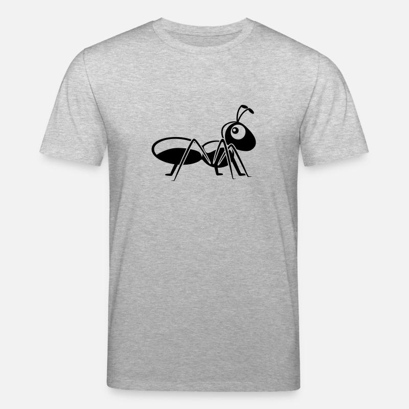 Insecte fourmi drôle mignon - T-shirt bio CREATOR Stanley/Stella Unisexe - gris chiné