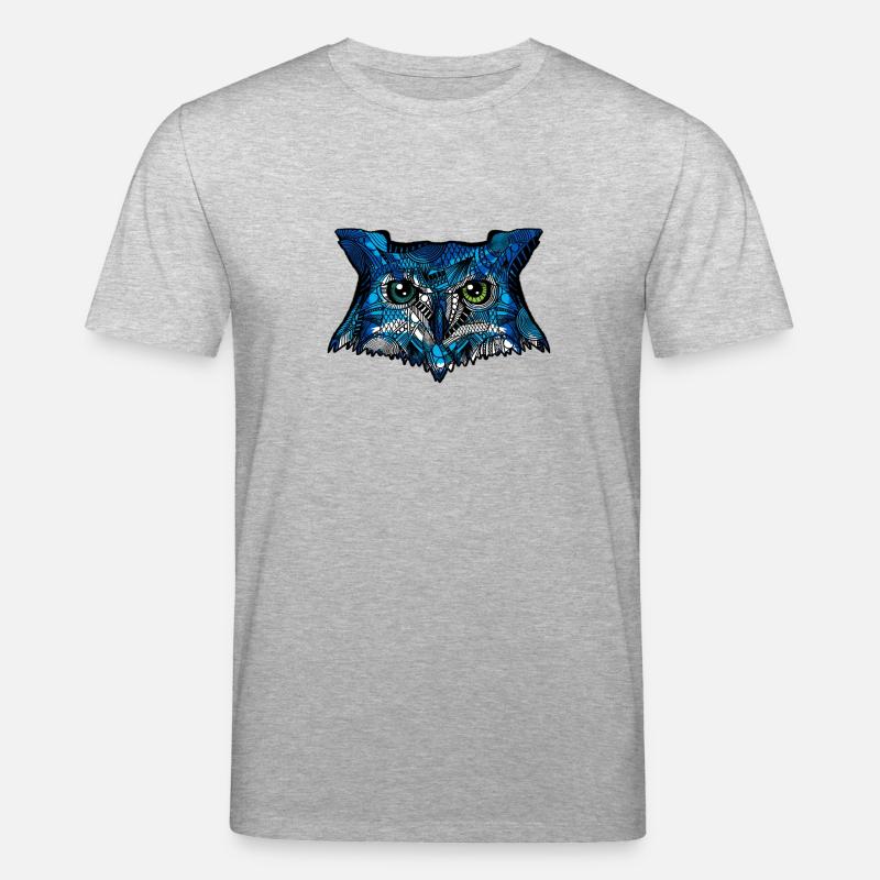 Eule - Stanley/Stella Unisex Bio-T-Shirt CREATOR  - Grau meliert