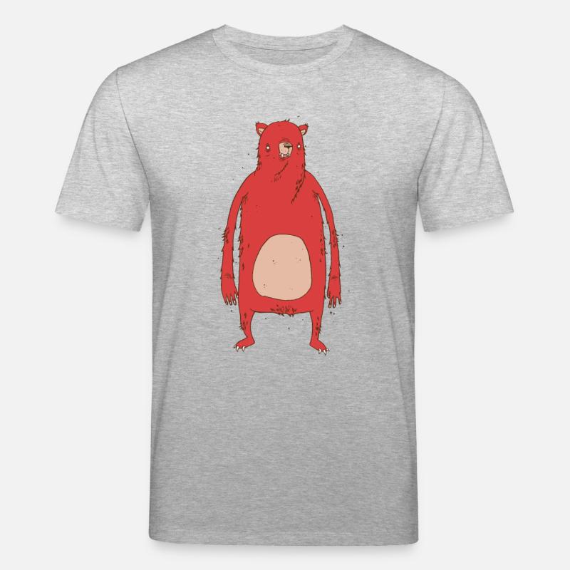 Roter Bär - Stanley/Stella Unisex Bio-T-Shirt CREATOR  - Grau meliert