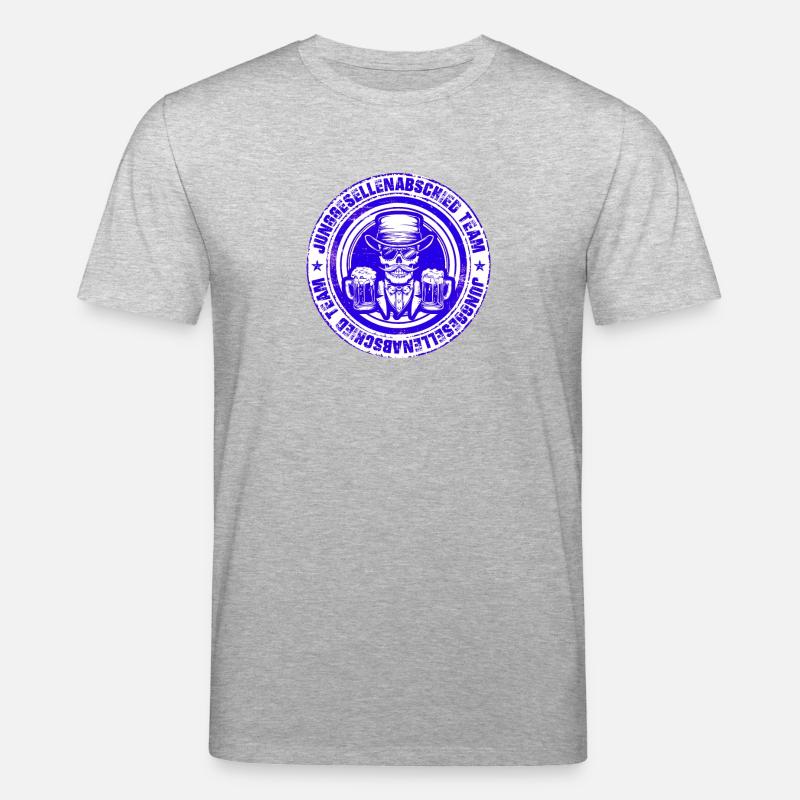 Junggesellenabschied Team Skelett - Stanley/Stella Unisex Bio-T-Shirt CREATOR  - Grau meliert