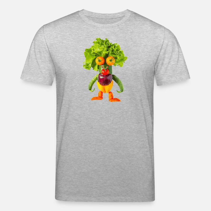 Légumes, Monstre - T-shirt bio CREATOR Stanley/Stella Unisexe - gris chiné